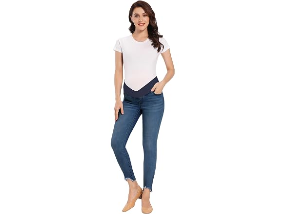 Foucome Women (M) Maternity Jeans Under Pants