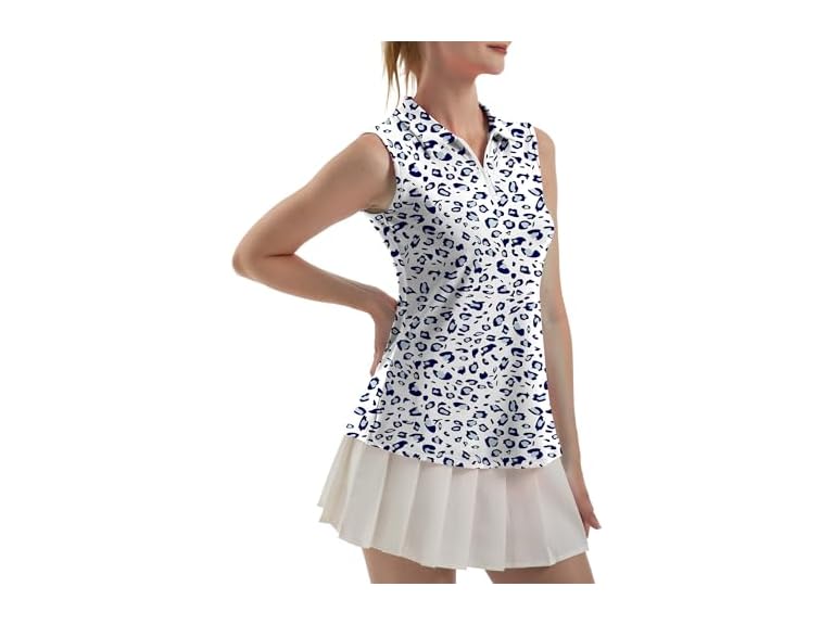 Fkeep Women (XS) Sleeveless Polo Golf Dry T-Shirts - Gallery 35