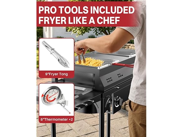 Pipopa Outdoor Propane Deep Fryer