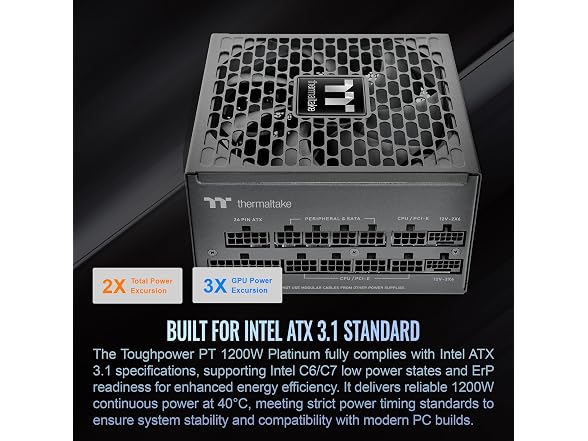 Thermaltake Thermaltake Toughpower PT 1200W; ATX 3.1