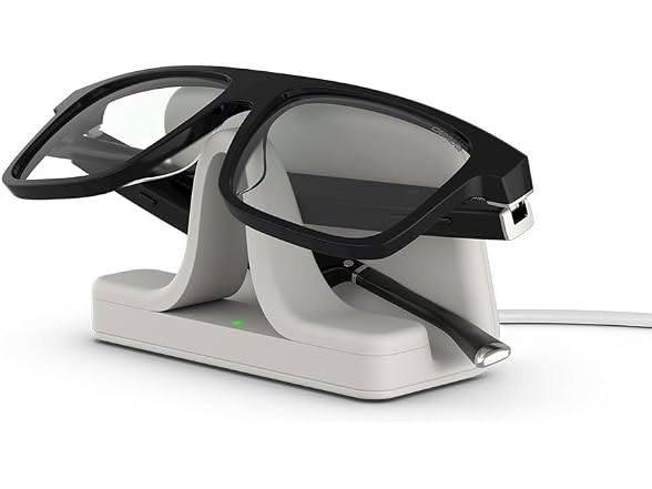 (NEW) Carrera Smart Glasses with Alexa Smart audio glasses, Sprinter black frames with blue light filtering lenses