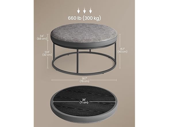 SONGMICS HOME LUIZ Collection - Ottoman