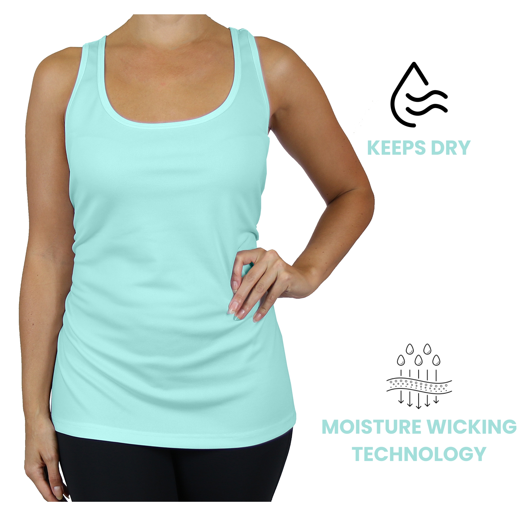 3Pk Womens Performance Racerback Tank - Gallery 33