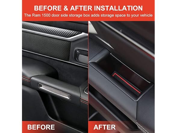 4Pcs for Ram 1500 Door Side Organizer Tray