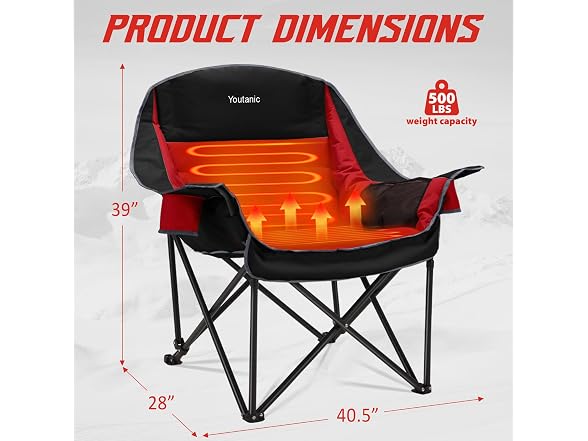 Oversized Extra Large Heated Padded