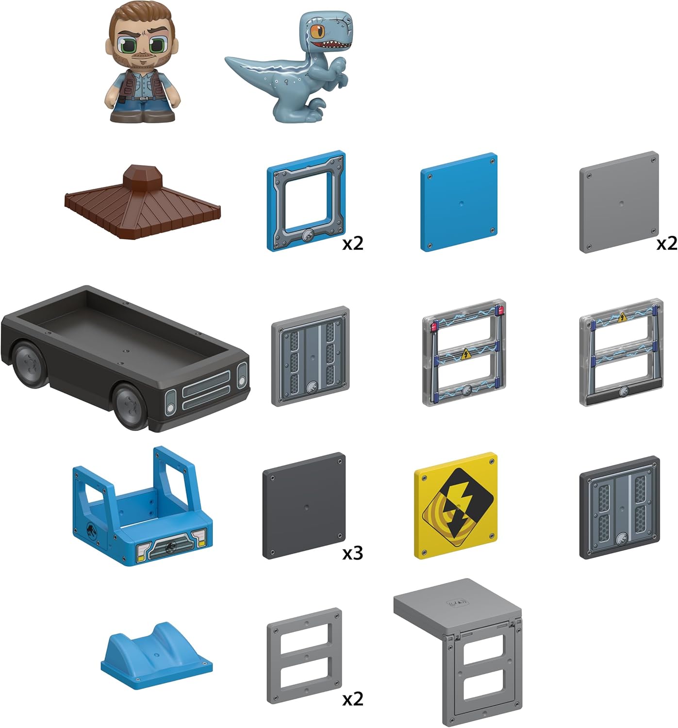 Tile Town Jurassic World Dino Magnetic Set - Gallery 4