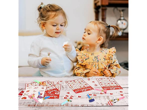 Valentine’s Day Bingo Game for Kids, Bingo Cards