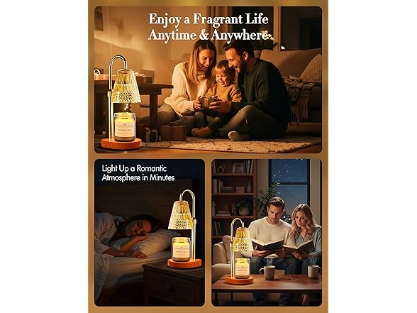 Gold Candle Warmer Lamp