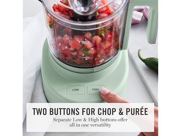 Martha Stewart 3 Cup Electric Vegetable Chopper Sage