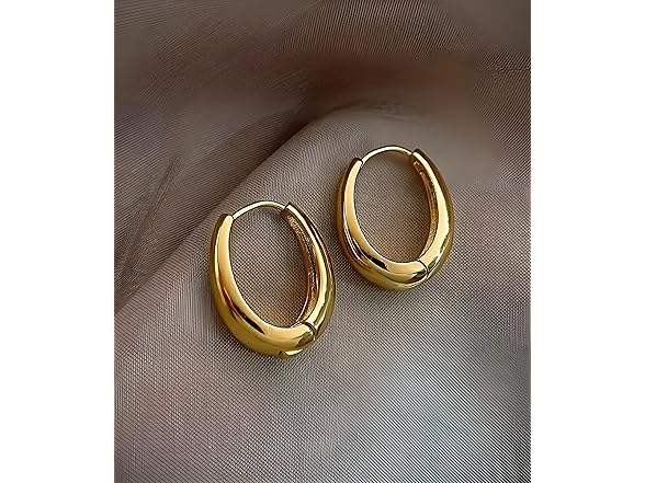 Lamdo Chunky Gold Hoop Earring