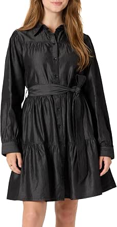 Amazon Essentials Women Chambray Shirtdress - Gallery 7