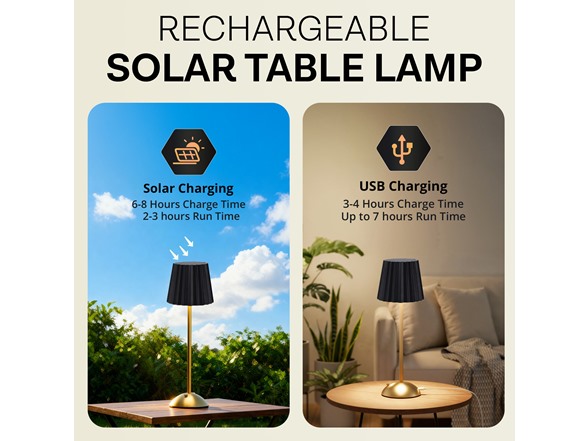 Solar Wide Pleated Lamp
