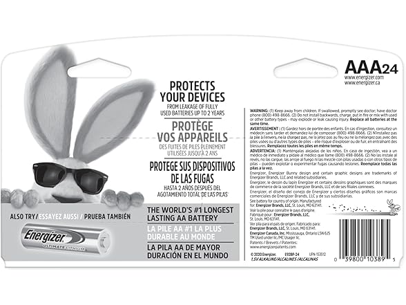 (24 PACK) Energizer MAX AAA Alkaline Batteries