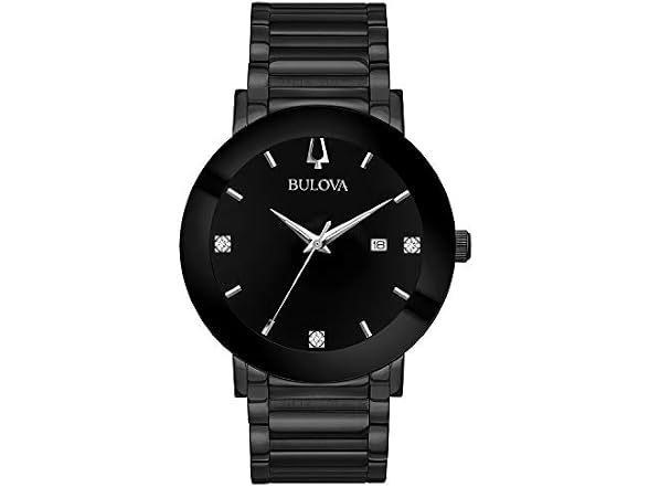 Bulova Men's 3-Hand Quartz with Diamond Dial Watch