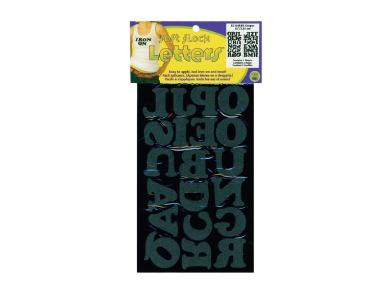 Dritz CO150LBK Iron-on Letters