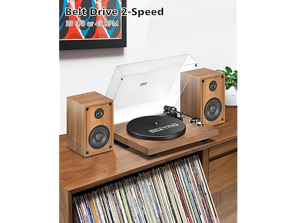 Record Player Vinyl Bluetooth Turntable