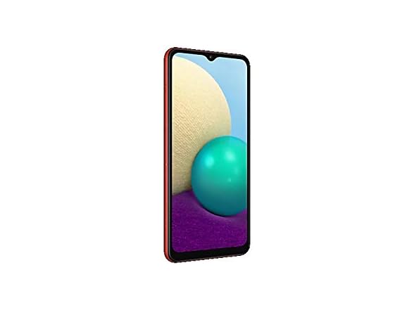 Samsung Galaxy A02 | A022M/DS, 4G LTE, International Version (No US Warranty), 64GB 3GB RAM, Red - Unlocked (GSM only) (Open Box)