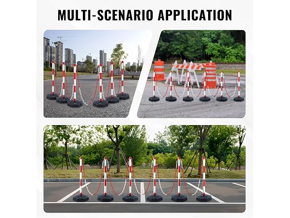 Adjustable Traffic Delineator Post Base6.6FT