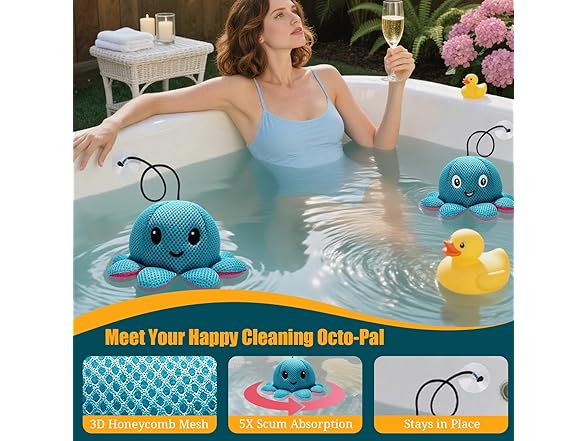 Exqusdy Hot Tub Scum Absorber