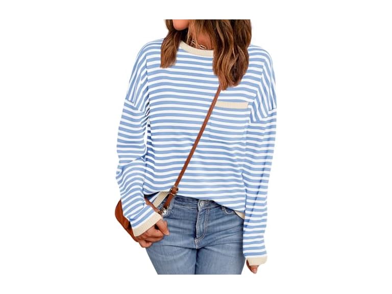Women’s Striped Pullover by Lillusory