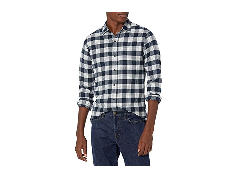 Amazon Essentials Men Long-sleeve Flannel Shirt