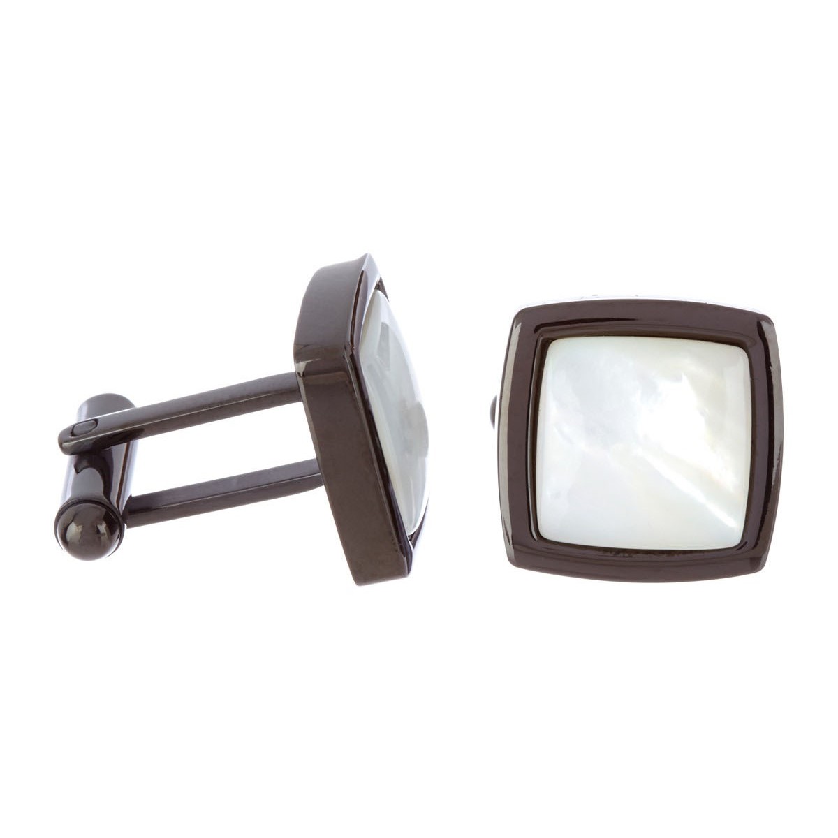 Genuine Mother Of Pearl Cuff Links - Gallery 4