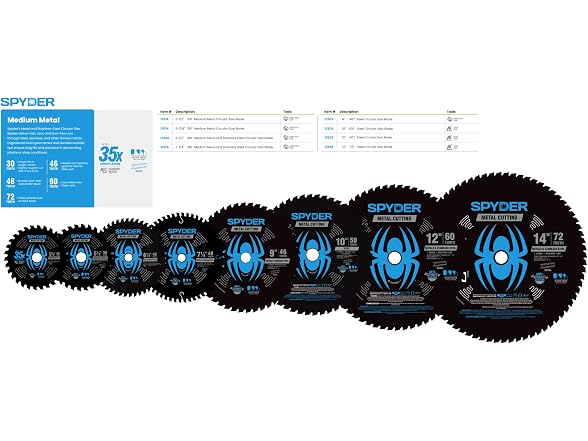 Spyder M-TCG 10 50T Circ Saw Blade