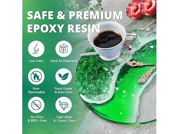 KHKD RESIN Crystal Clear Epoxy Resin Kit