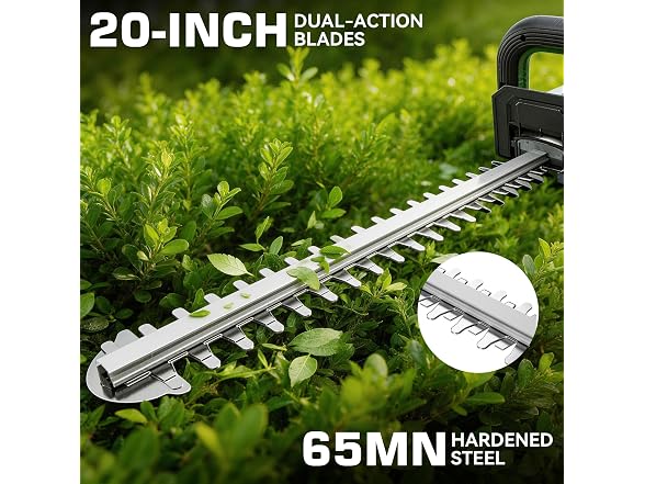 Endutools 20 Inch Cordless Hedge Trimmer