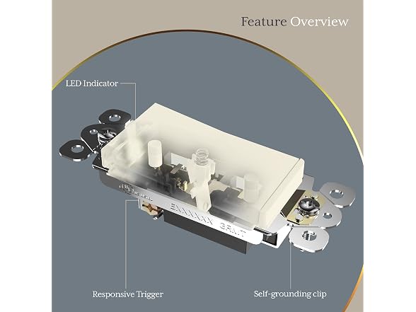ENERLITES Reve Collection Lighted Decorator Switch