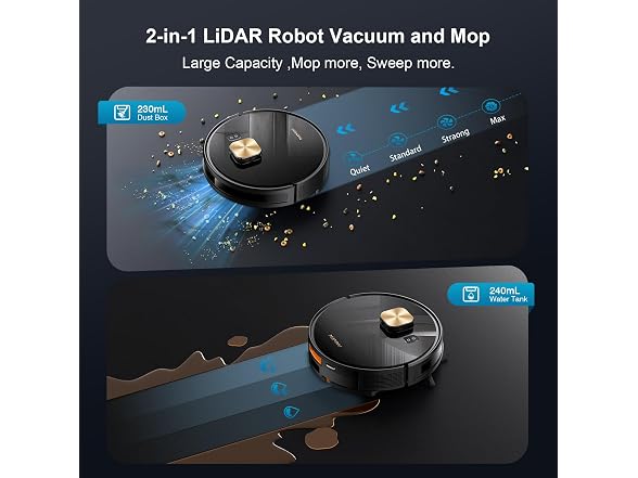 MAMNV Robot Vacuum For Pet Hair