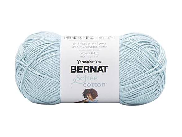Bernat Softee Cotton Yarn for Crocheting Soft, Dusk Sky