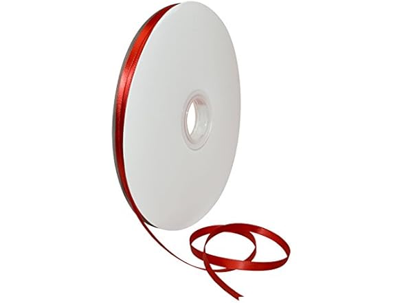 Morex Ribbon Double Face Satin Ribbon 1/4"