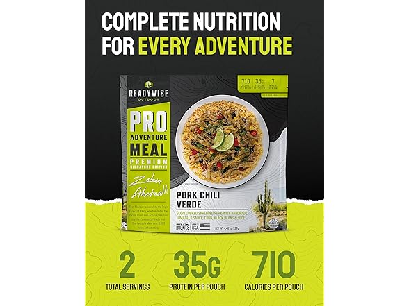 ReadyWise Pork Chili Verde 1 Pouch