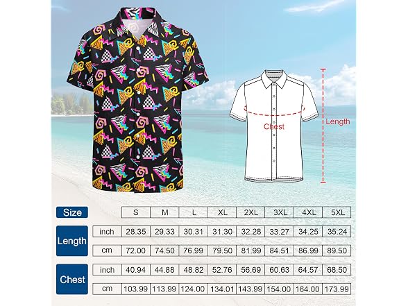 Artsadd Men (S) Outfit Hawaiian Shirts Shirts