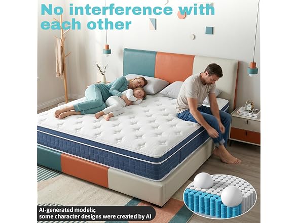 CorePillow Twin 14" Medium Firm Hybrid Mattress