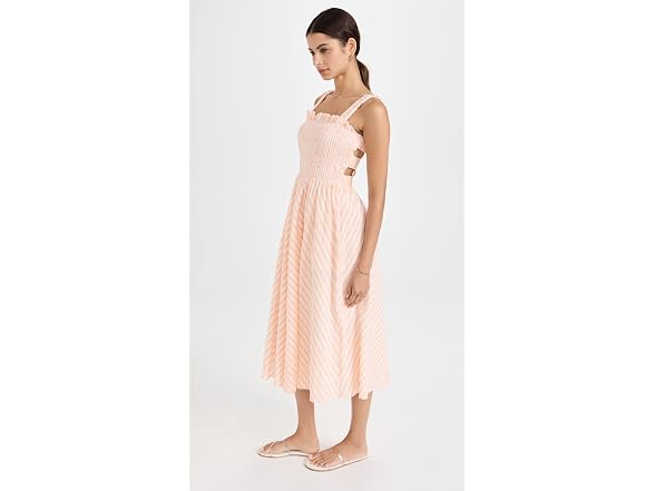 English Factory Women (XS) Smocked Midi Dress