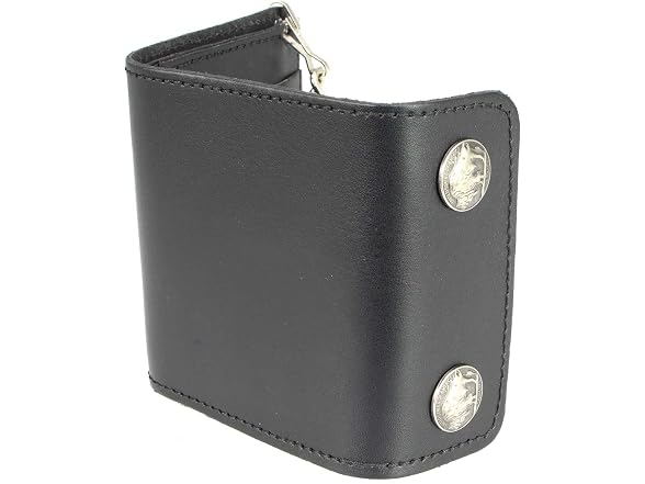 Milwaukee Leather Men's Genuine Leather Tri-Fold Biker Wallet