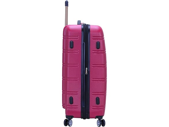 Rockland Melbourne Hardside 2PC Luggage, Magenta, (20"/28")