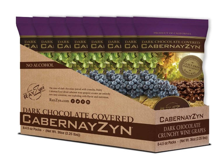 (8 Pack) Dark Chocolate CabernayZyn® Wine Grapes - Gallery 9