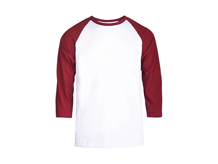 TOP PRO Men Sleeve Casual Raglan Jersey Tee Shirt