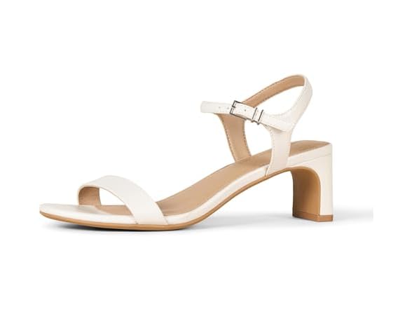 Amazon Essentials Women Sandals Ecru Faux Leather
