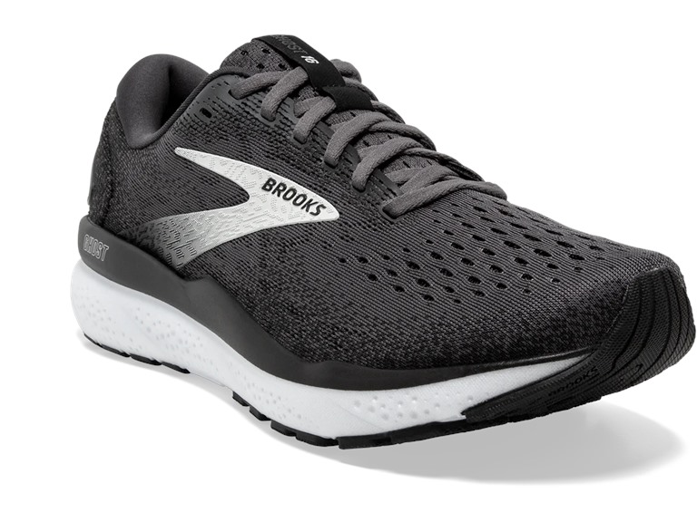 Brooks Ghost 16 Men's Shoes Black/Grey/White Size 8