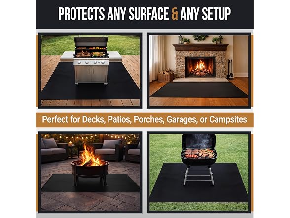Home-Complete Outdoor Grill Mat for Deck - Gallery 4