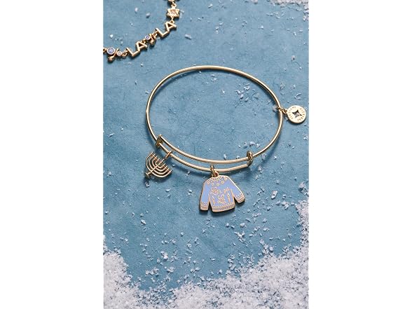 Alex and Ani Hanukkah 'Lets Get Lit Ugly Bangle