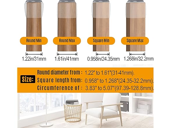 Chair Leg Floor Protection Caps