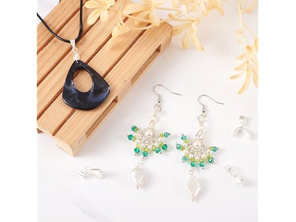 Craftdady Silver Pendant Pinch Clip Bail Clasps 200Pcs