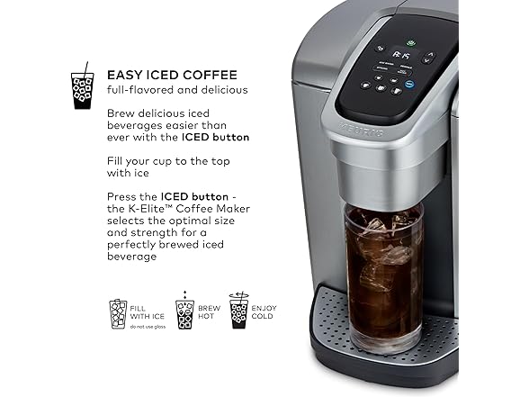Keurig K-Elite Single Serve K-Cup Pod Coffee Maker (Open Box)