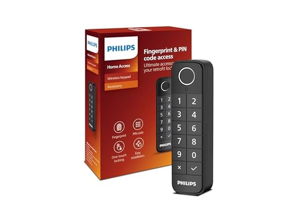 Philips DDL200 Philips Fingerprint Wireless Keypad Bl