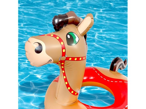 Playtek 36 inch Pool Float, Large Horse Swim Tube